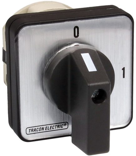 Kézikapcsoló, BE-KI 400V, 50Hz, 20A, 3P, 5,5kW, 48×48mm, 90°