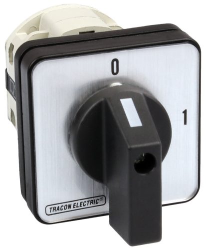 Kézikapcsoló, BE-KI 400V, 50Hz, 25A, 4P, 7,5kW, 48×48mm, 60°