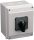 Tokozott választókapcsoló, 0-1-2 400V, 50Hz, 20A, 2×4P, 5,5kW, 48×48mm, 90°, IP65