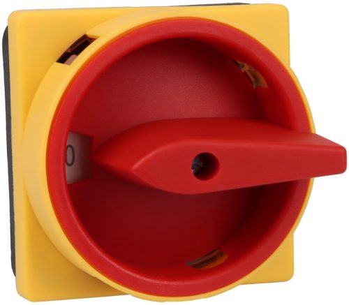 Főkapcsoló, lakatolható, BE-KI 400V, 50Hz, 25A, 4P, 7,5kW, 48×48mm