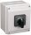 Tokozott dahlander motorkapcsoló 400V, 50Hz, 25A, 7,5kW, 48×48mm, IP65