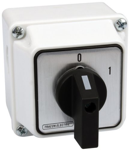 Tokozott közvetlen motorkapcsoló, BE-KI 400V, 50Hz, 32A, 11kW, 64×64mm, IP65