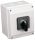 Tokozott választókapcsoló, 1-0-2 400V, 50Hz, 25A, 2×3P, 7,5kW, 48×48mm, 60°, IP65