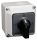 Tokozott választókapcsoló, 1-0-2 400V, 50Hz, 32A, 2×4P, 11kW, 64×64mm, 90°, IP44