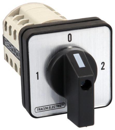 Választókapcsoló, 1-0-2 400V, 50Hz, 63A, 2×3P, 18,5kW, 64×64mm, 90°