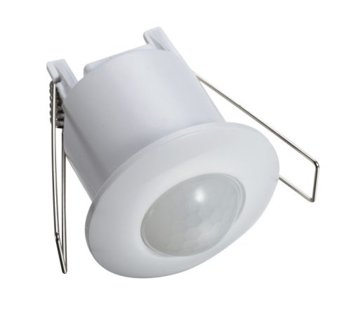 Mozgásérzékelő, süllyeszthető, mini, fehér 230V, 50 Hz, 360°, 1-6 m, 10 s-15 min, 3-2000lux, IP20