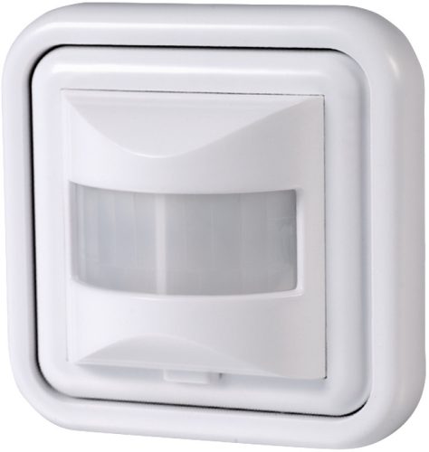 Mozgásérzékelő, süllyesztett,fehér 230V, 50 Hz, 500 W, 190°, 1-9 m, 10 s-7 min, 3-2000lux