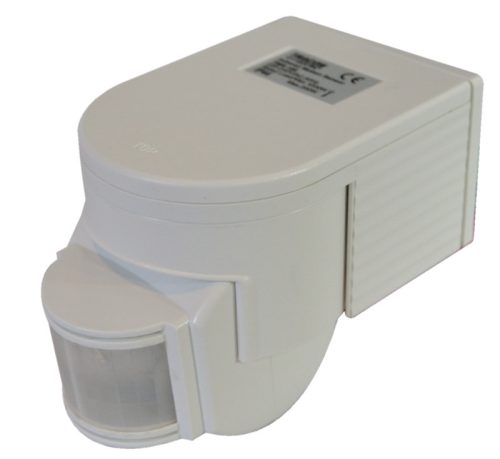 Mozgásérzékelő, infra falra 230 VAC, 180°, max. 12 m, 10 s-7 min, 3-2000lux, IP44