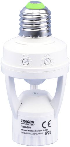 Mozgásérzékelő adapter, infra, E27 foglalatba