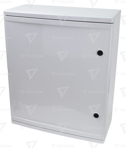 Műanyag elosztószekrény maszkos H×W×D=800×600×260mm, IP65, IK10, 1000V AC/DC, RAL7035