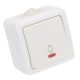 Falon kívüli csengőnyomó, jelzőfénnyel 10AX/250VAC, IP54, (N101)