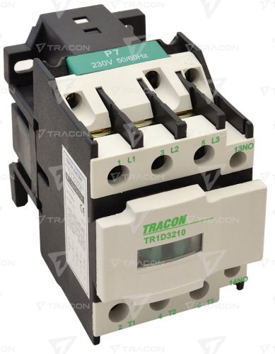 Kontaktor 400V, 50Hz, 32A, 15kW, 24V DC, 3×NO+1×NC
