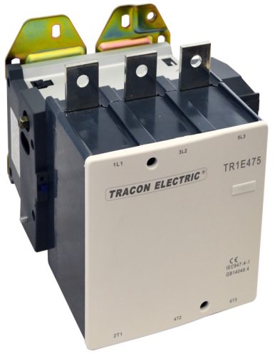 Nagyáramú kontaktor 660V, 50Hz, 410A, 200kW, 24V AC, 3×NO+1×NO