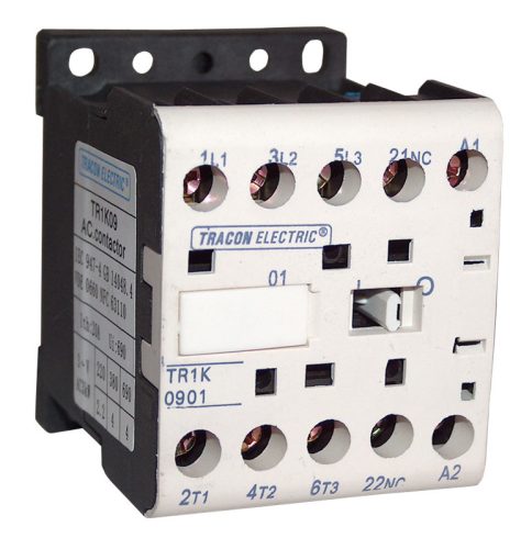 Segédkontaktor 660V, 50Hz, 9A, 4kW, 24V AC, 2NO+2NC