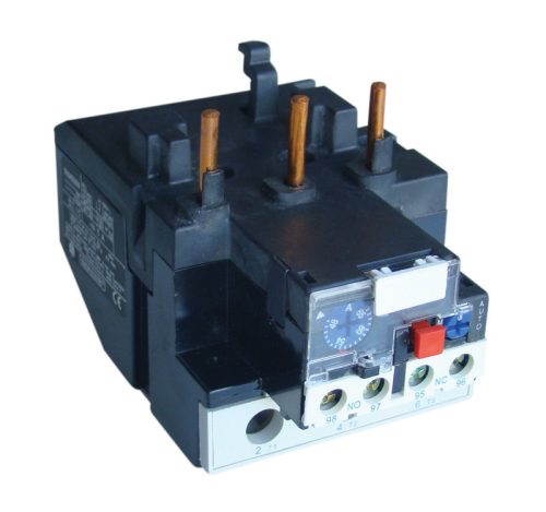 Termikus túláramvédelmi relé TR1F segédkontaktorokhoz 690V, 0-400Hz, 0,63-1A, 1×NC+1×NO