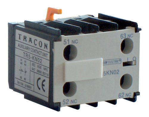 Homlokoldali segédérintkező TR1K segédkontaktorokhoz 230V, 50Hz, 2A, 4×NC