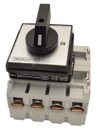 Szakaszoló kapcsoló 400V, 50Hz, 100A, 4P, 30kW, 88×88mm