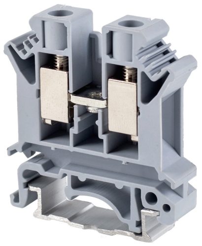 Fázisvezető ipari sorozatkapocs, csavaros, sínre, szürke 0,5-10mm2, 800VAC, 76A