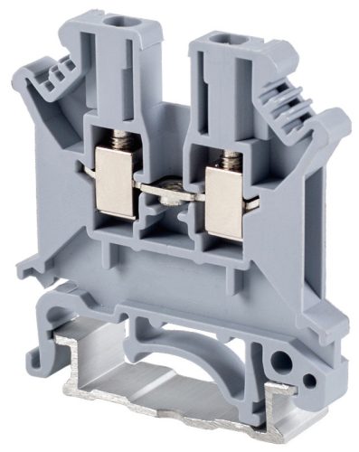 Fázisvezető ipari sorozatkapocs, csavaros, sínre, szürke 0,2-2,5mm2, 800VAC, 32A