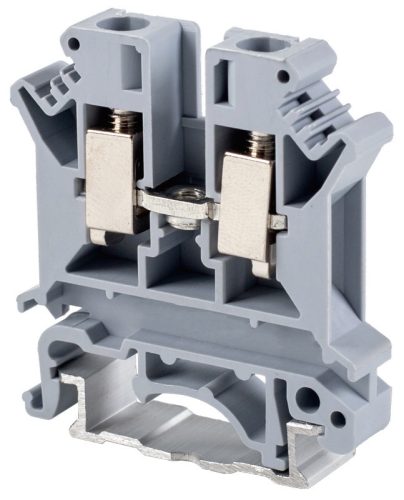 Fázisvezető ipari sorozatkapocs, csavaros, sínre, szürke 0,2-6mm2, 800VAC, 57A