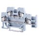Emeletes ipari sorozatkapocs,rugós, sínre, szürke 500V 20A 0.08-2.5 mm2 4P