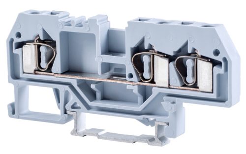 Fázisvezető ipari sorozatkapocs, rugós, sínre, szürke 800V 32A 0.08-4 mm2 3P