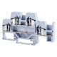 Emeletes ipari sorozatkapocs,rugós, sínre, szürke 500V 26A 0.08-4 mm2 4P