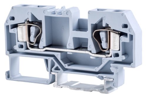 Fázisvezető ipari sorozatkapocs, rugós, sínre, szürke 800V 41A 0.2-6 mm2 2P