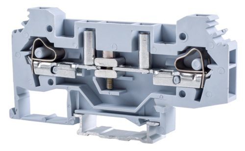 Mérő ipari sorozatkapocs, csavaros, sínre, szürke 250V 41A 0.2-6 mm2 2P