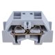 Mini rugós ipari sorozatkapocs, csavarral rögzíthető, szürke 500V 24A 0.08-2.5 mm2 2P