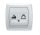 Panasonic Carmen RJ45 CAT 5E fali aljzat fehér keret