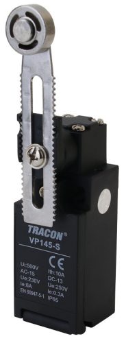 Helyzetkapcsoló, lengőkar-görgő, tömszelencével 1×NO+1×NC, 6A/230V AC, 30-60mm, IP65