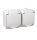 Schneider Electric CEDAR PLUS dupla dugalj, biztonsági zsaluval, csapófedéllel, IP44, fehér