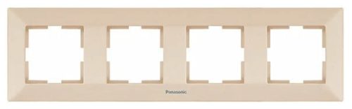 Panasonic Arkedia vízszintes négyes keret bézs