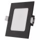 LED süllyesztett lámpatest NEXXO, négyzet, fekete, 18W, CCT